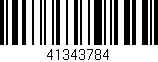 Código de barras (EAN, GTIN, SKU, ISBN): '41343784'