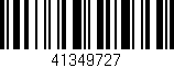 Código de barras (EAN, GTIN, SKU, ISBN): '41349727'