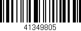 Código de barras (EAN, GTIN, SKU, ISBN): '41349805'