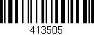 Código de barras (EAN, GTIN, SKU, ISBN): '413505'