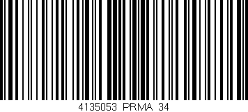 Código de barras (EAN, GTIN, SKU, ISBN): '4135053/PRMA_34'