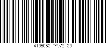 Código de barras (EAN, GTIN, SKU, ISBN): '4135053/PRVE_38'