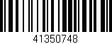 Código de barras (EAN, GTIN, SKU, ISBN): '41350748'
