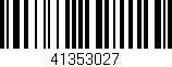 Código de barras (EAN, GTIN, SKU, ISBN): '41353027'