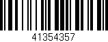 Código de barras (EAN, GTIN, SKU, ISBN): '41354357'