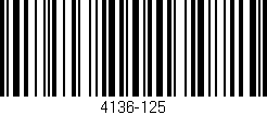 Código de barras (EAN, GTIN, SKU, ISBN): '4136-125'