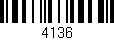 Código de barras (EAN, GTIN, SKU, ISBN): '4136'