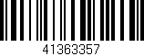 Código de barras (EAN, GTIN, SKU, ISBN): '41363357'
