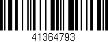 Código de barras (EAN, GTIN, SKU, ISBN): '41364793'