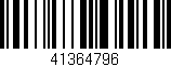 Código de barras (EAN, GTIN, SKU, ISBN): '41364796'