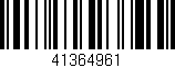 Código de barras (EAN, GTIN, SKU, ISBN): '41364961'