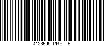 Código de barras (EAN, GTIN, SKU, ISBN): '4136599/PRET_5'