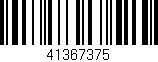 Código de barras (EAN, GTIN, SKU, ISBN): '41367375'