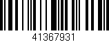 Código de barras (EAN, GTIN, SKU, ISBN): '41367931'