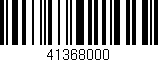 Código de barras (EAN, GTIN, SKU, ISBN): '41368000'