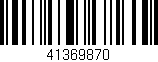 Código de barras (EAN, GTIN, SKU, ISBN): '41369870'