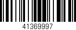 Código de barras (EAN, GTIN, SKU, ISBN): '41369997'