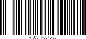 Código de barras (EAN, GTIN, SKU, ISBN): '4137011-0348-38'