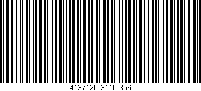 Código de barras (EAN, GTIN, SKU, ISBN): '4137126-3116-356'