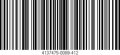 Código de barras (EAN, GTIN, SKU, ISBN): '4137475-0089-412'