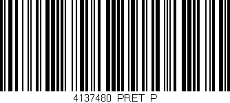 Código de barras (EAN, GTIN, SKU, ISBN): '4137480/PRET_P'