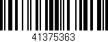 Código de barras (EAN, GTIN, SKU, ISBN): '41375363'