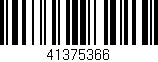 Código de barras (EAN, GTIN, SKU, ISBN): '41375366'