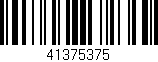 Código de barras (EAN, GTIN, SKU, ISBN): '41375375'