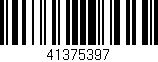 Código de barras (EAN, GTIN, SKU, ISBN): '41375397'