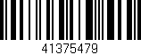 Código de barras (EAN, GTIN, SKU, ISBN): '41375479'