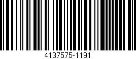 Código de barras (EAN, GTIN, SKU, ISBN): '4137575-1191'