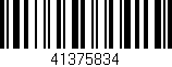 Código de barras (EAN, GTIN, SKU, ISBN): '41375834'