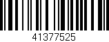 Código de barras (EAN, GTIN, SKU, ISBN): '41377525'