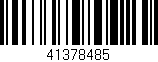 Código de barras (EAN, GTIN, SKU, ISBN): '41378485'