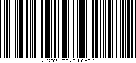 Código de barras (EAN, GTIN, SKU, ISBN): '4137985/VERMELHOAZ_8'