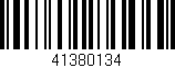 Código de barras (EAN, GTIN, SKU, ISBN): '41380134'