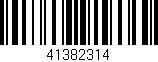 Código de barras (EAN, GTIN, SKU, ISBN): '41382314'
