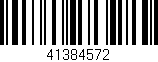 Código de barras (EAN, GTIN, SKU, ISBN): '41384572'