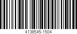 Código de barras (EAN, GTIN, SKU, ISBN): '4138545-1504'