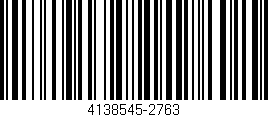 Código de barras (EAN, GTIN, SKU, ISBN): '4138545-2763'