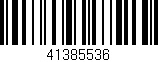 Código de barras (EAN, GTIN, SKU, ISBN): '41385536'