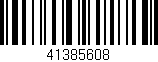 Código de barras (EAN, GTIN, SKU, ISBN): '41385608'