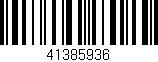 Código de barras (EAN, GTIN, SKU, ISBN): '41385936'