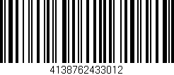 Código de barras (EAN, GTIN, SKU, ISBN): '4138762433012'