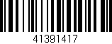Código de barras (EAN, GTIN, SKU, ISBN): '41391417'