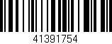 Código de barras (EAN, GTIN, SKU, ISBN): '41391754'