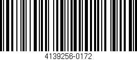 Código de barras (EAN, GTIN, SKU, ISBN): '4139256-0172'