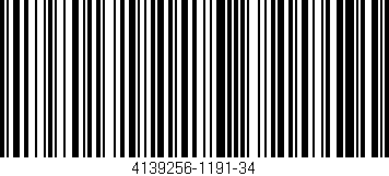 Código de barras (EAN, GTIN, SKU, ISBN): '4139256-1191-34'