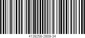 Código de barras (EAN, GTIN, SKU, ISBN): '4139256-2809-34'