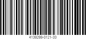 Código de barras (EAN, GTIN, SKU, ISBN): '4139288-0121-33'